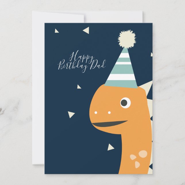 Chapéu de Aniversário de Dinossauro Fofo Confete A (Frente)