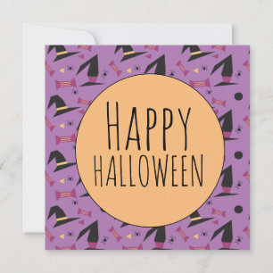 Chapéu de Bruxa Aranha de Halloween Doce Roxo