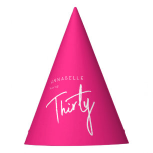 Chapéu De Festa 30 moderno 30 anos 30 anos rosa
