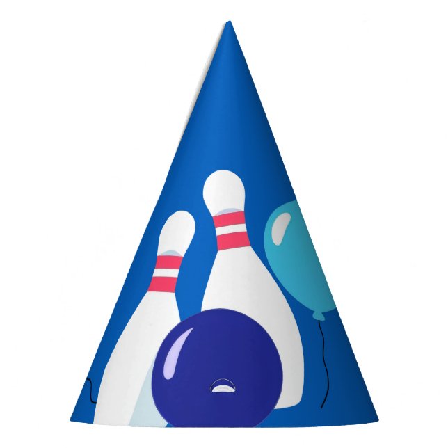 Chapéu De Festa 6 Azul e Vermelho Vibrante - Aniversário (Esquerda)