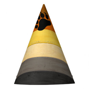 Chapéu De Festa A bandeira do Orgulho Urso de SlipperyJoe madeira