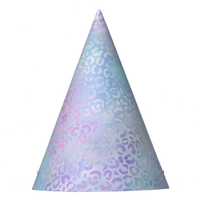 Chapéu De Festa A Série Leopardo Iridescente Design 9 (Frente)