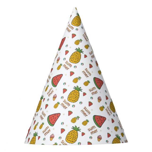 Chapéu De Festa abacaxi engraçado (Frente)