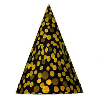 Chapéu De Festa Abstrato Art: Pontos criativos de aquarela.