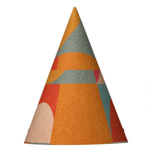 Chapéu De Festa Abstrato Geométrico: Textura de papel em folha