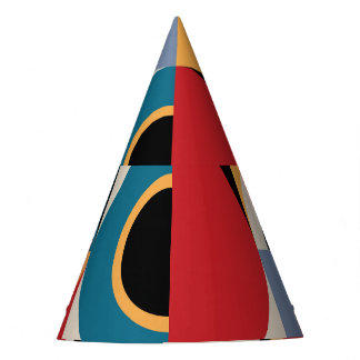 Chapéu De Festa Abstrato Memphis: Estilo de Vintagem Geométrico.