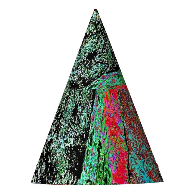Chapéu de festa abstrato ousado, textura adorável  (Frente)