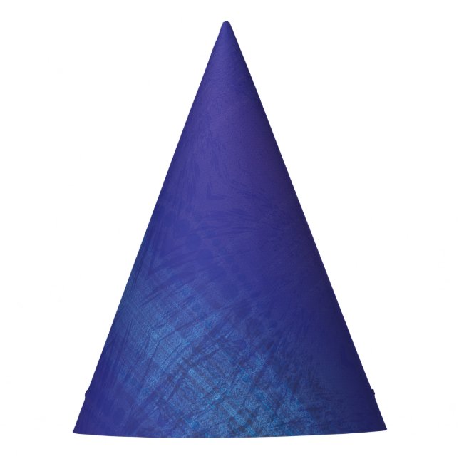 Chapéu De Festa Aceitação | Padrão de Chibori Azul Violeta (Frente)