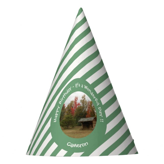 Chapéu De Festa Adirondack Lean-to em Itens de Festa de aniversári (Frente)