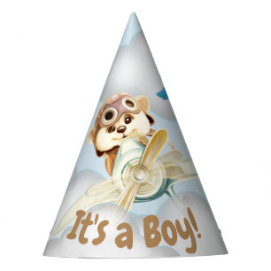 Chapéu De Festa Adorável "é um menino!" Chipmunk que voa um avi