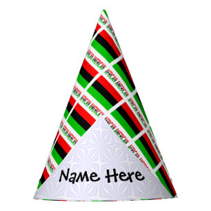 Chapéu De Festa African Diaspora ou Telhas da Bandeira Americana P