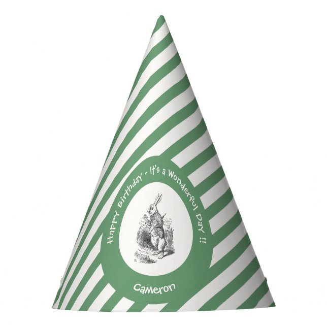 Chapéu De Festa Alice no País das Maravilhas Festa de aniversário  (Frente)