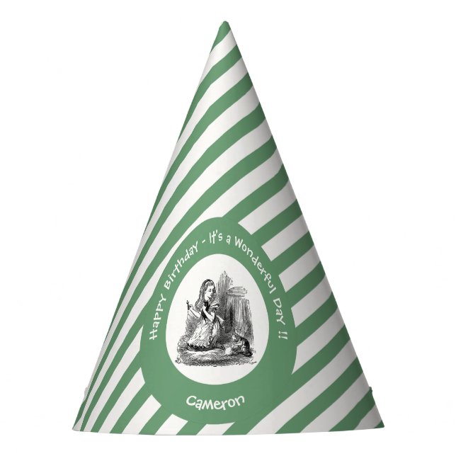 Chapéu De Festa Alice no Partido das Maravilhas - Alice e o Kitten (Frente)