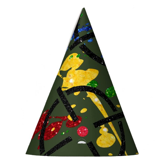 Chapéu De Festa Alvos do Partido Paintball Glitter (Esquerda)