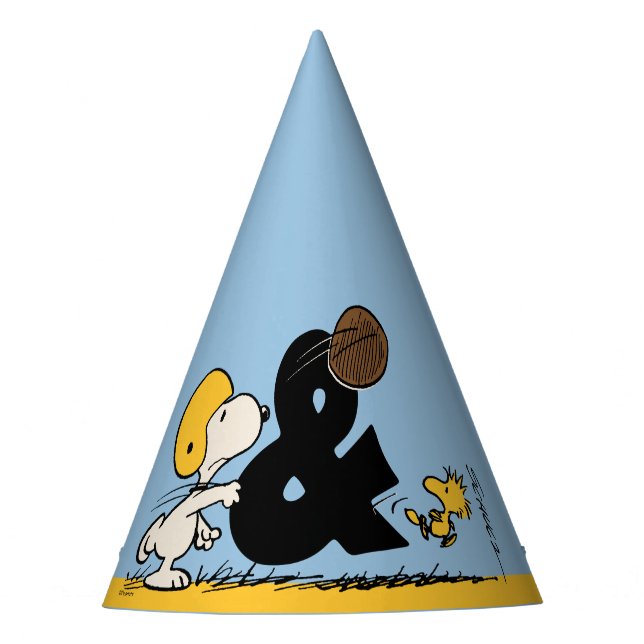 Chapéu De Festa Amendoins | Futebol Snoopy & Woodstock (Frente)