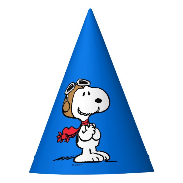 Chapéu De Festa Amendoins | Snoopy O Áce Voador (Frente)