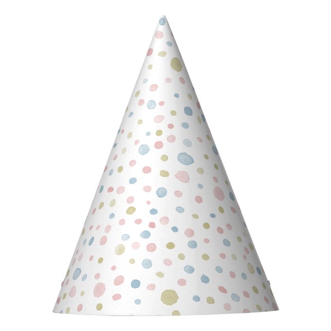 Chapéu De Festa Andie Confetti Watercolor Party Hat (Frente)