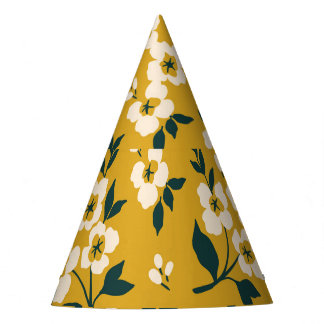 Chapéu De Festa Animais florestais, máscaras, padrão de vírus.