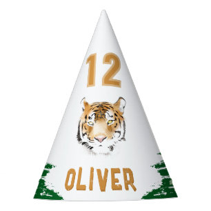 Chapéu De Festa Aniversário da Selva da Cabeça de Tigre