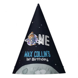 Chapéu De Festa Aniversário de 1 ano do Astronauta do Espaço Sider