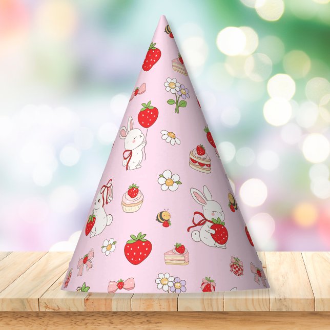 Chapéu De Festa Aniversário de Algum Coelhinho Rosa (Criador carregado)