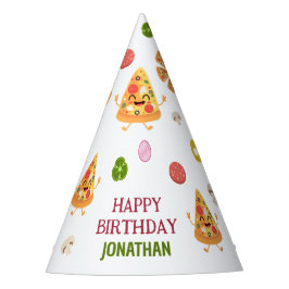 Chapéu De Festa Aniversário de criança de festa da pizza colorida 