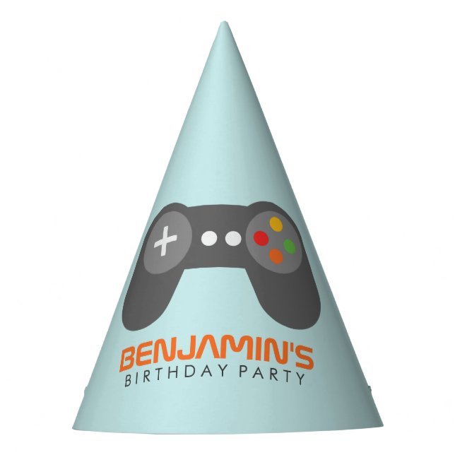 Chapéu De Festa Aniversário de criança do Controlador de Jogo de V (Frente)