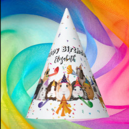 Chapéu De Festa Aniversário de Porcos da Guiné