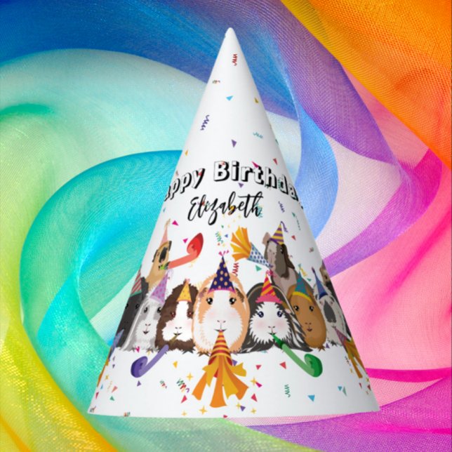 Chapéu De Festa Aniversário de Porcos da Guiné (Criador carregado)