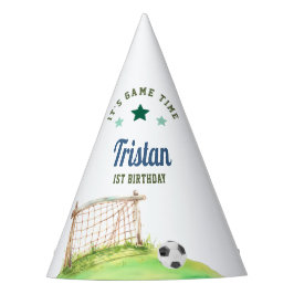 Chapéu De Festa Aniversário de Um Ano do Novato do Futebol “É Hora