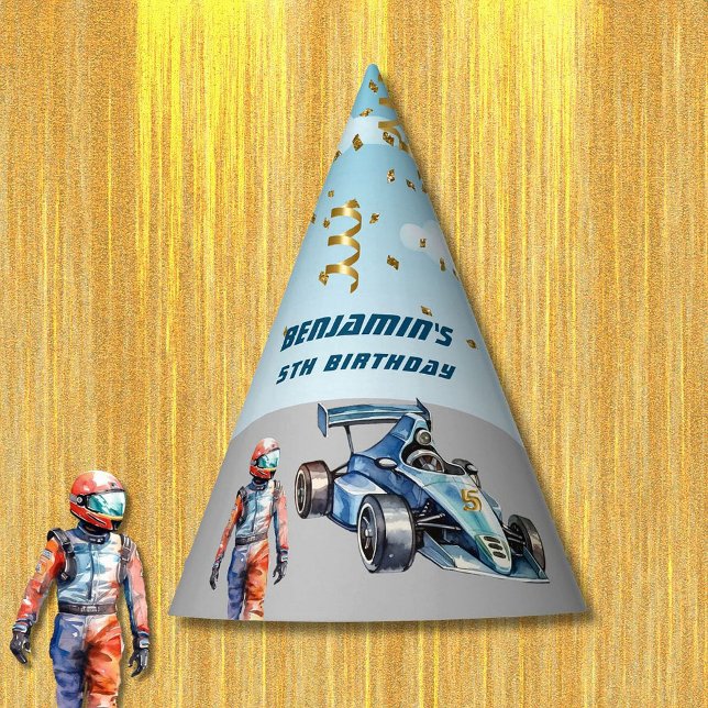 Chapéu De Festa Aniversário do 5 de Tema de Corrida Automática (Criador carregado)