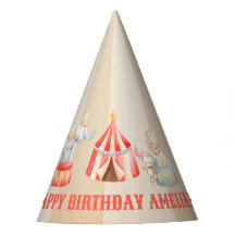 Aniversário do Circus Watercolor