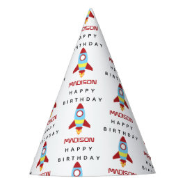 Chapéu De Festa Aniversário do Nome Personalizado de Lançamento do