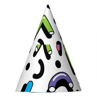 Chapéu De Festa Apresentação Geométrica: Padrão de Formas de Dodle