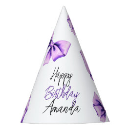 Chapéu De Festa Aquarela Arco Roxo Doce 16 Aniversário