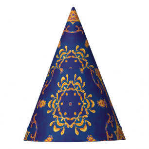 Chapéu De Festa Aquarela Caleidoscópio Mandala Design Oriental.