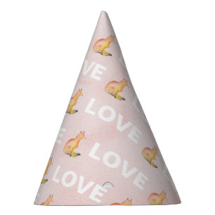 Chapéu De Festa Aquarela Fox and Love