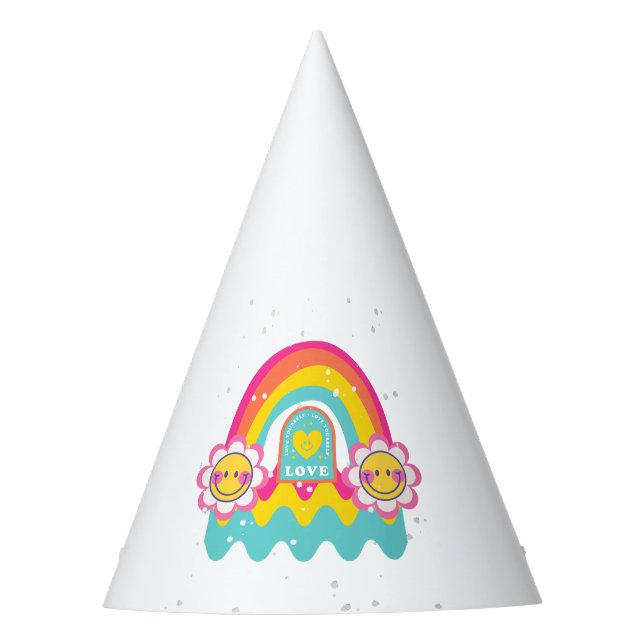 Chapéu De Festa Arco-íris se ame (Frente)