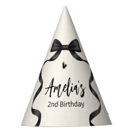 Chapéu De Festa Arco Preto de Aniversário para Qualquer Idade 