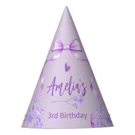Chapéu De Festa Arco Roxo Aniversário Qualquer Idade