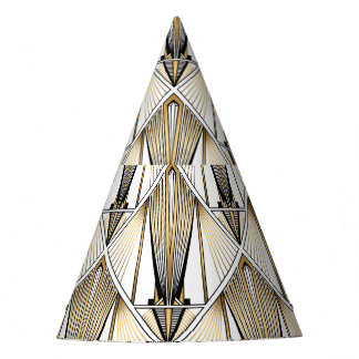Chapéu De Festa Art Deco, luxo de ouro