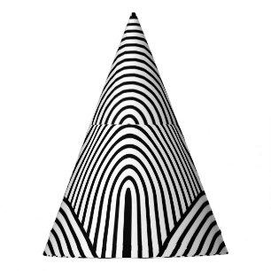 Chapéu De Festa Art Deco, Luxúria Black White.