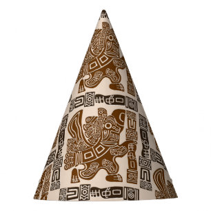 Chapéu De Festa Arte Antiga Tribal do Guerreiro de Águia Asteca