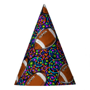 Chapéu De Festa Arte de Futebol Azul