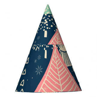 Chapéu De Festa Árvores De Natal Ilustração Festiva Sem Olhos.
