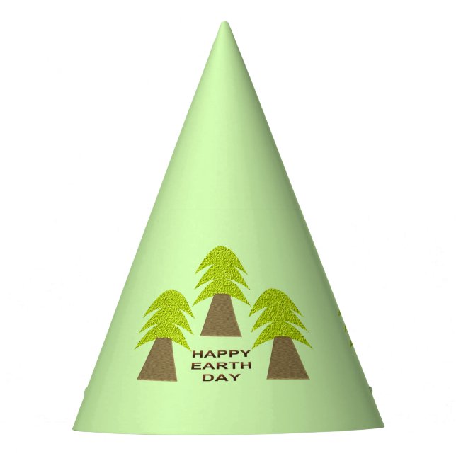 Chapéu De Festa Árvores do Dia da Terra (Frente)