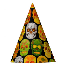 Chapéu De Festa Aspen Leaf Skulls padrão sem falhas 2018