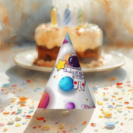 Chapéu De Festa Astronaut & Planets Paper Hat
