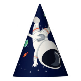 Chapéu De Festa Astronauta Espacial Exterior Planetas Galáxicos So