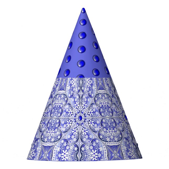 Chapéu De Festa Azul cerâmico de Grécia (Frente)
